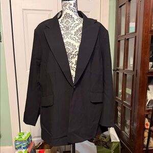 H&M Deep Black Lined Blazer